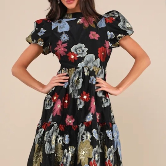 Sister Jane Puff Sleeve Maxi Dress - Picture 1 of 3